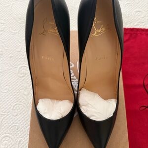 Christian Louboutin Pigalle Follies 100 Black Heels